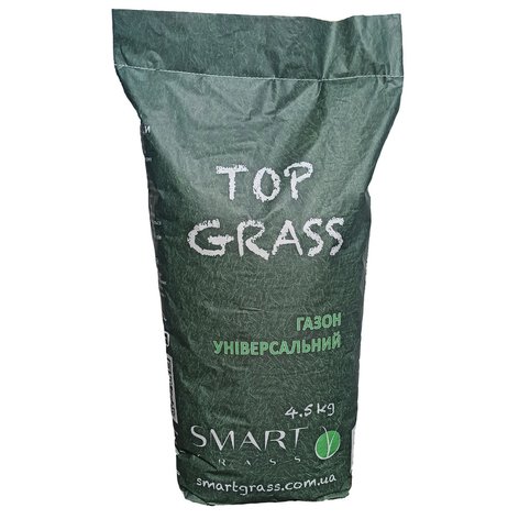 Насіння газонних трав "ТОР GRASS", ТМ "SMART GRASS", мішок паперовий, вага нетто 4,5 кг