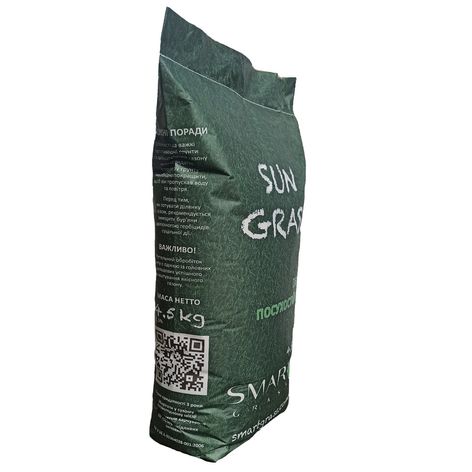 Семена газонных трав "SUN GRASS", ТМ "SMART GRASS", мешок бумажный, вес нетто 2 кг