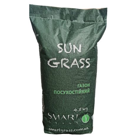 Насіння газонних трав "SUN GRASS", ТМ "SMART GRASS", мішок паперовий, вага нетто 4,5 кг