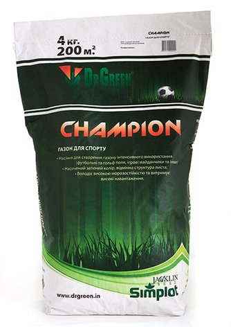 Насіння газонних трав "Champion" (Газон для спорту) 4 кг